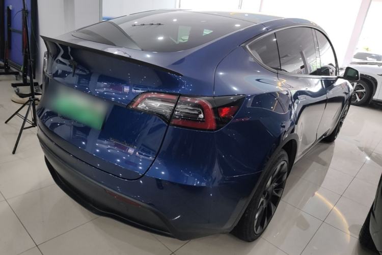 Used Tesla Model Y 2021 Long-Range All-Wheel-Drive Version 3D7 Rear Right 45 Deg
