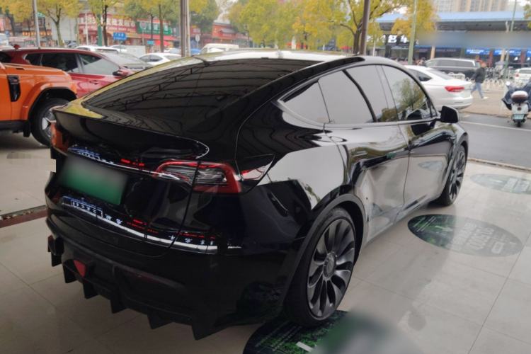 Used Tesla Model Y 2021 Performance High-Performance All-Wheel-Drive Version Rear Right 45 Deg