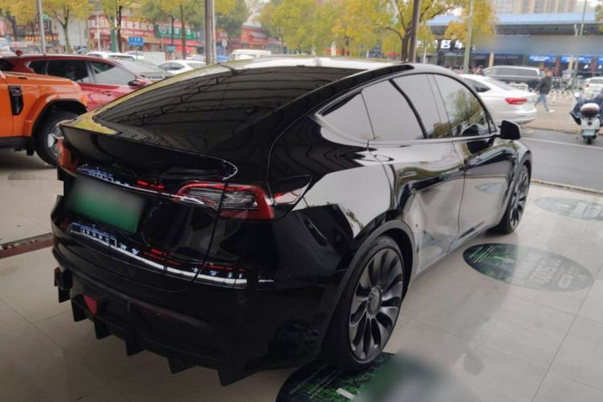 Used Tesla Model Y 2021 Performance High-Performance All-Wheel-Drive Version Rear Right 45 Deg
