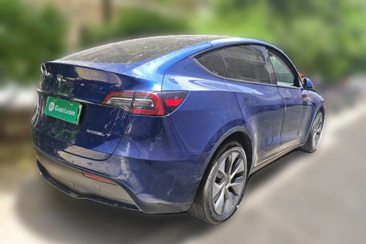 Used Tesla Model Y 2021 Long-Range All-Wheel-Drive Version 3D7 Rear Right 45 Deg