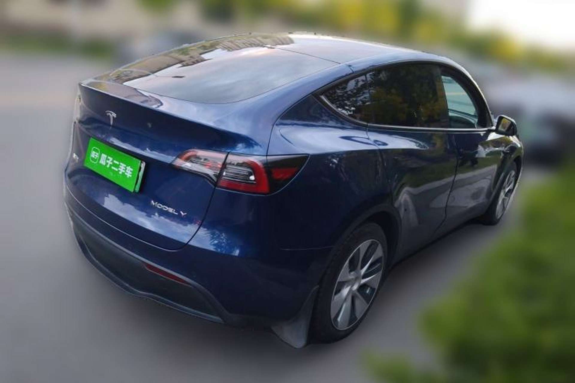 Used Tesla Model Y 2021 Standard Range Rear-Wheel Drive Version Rear Right 45 Deg