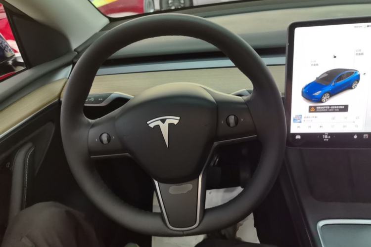Used Tesla Model Y 2021 Standard Range Rear-Wheel Drive Version Steering Wheel