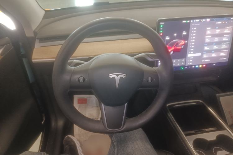 Used Tesla Model Y 2021 Standard Range Rear-Wheel Drive Version Steering Wheel