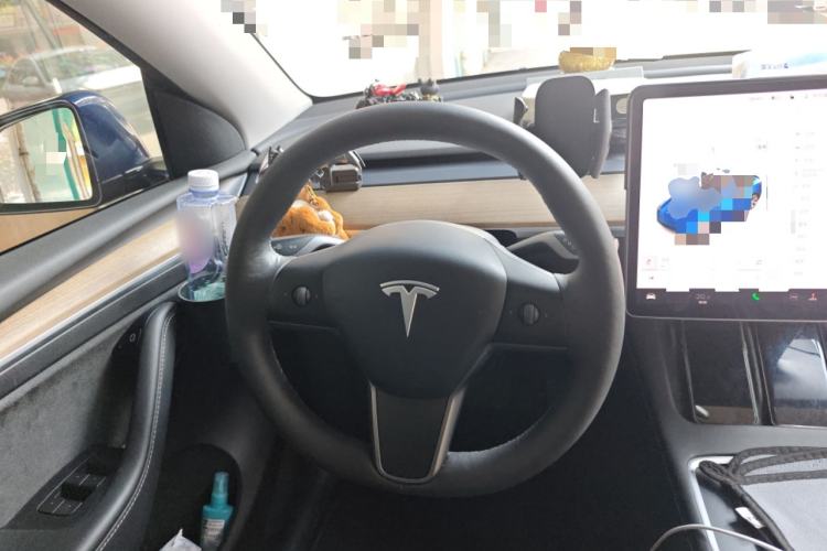 Used Tesla Model Y 2021 Standard Range Rear-Wheel Drive Version Steering Wheel