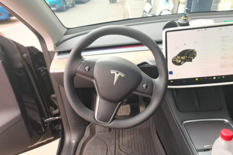 Used Tesla Model Y 2021 Standard Range Rear-Wheel Drive Version Steering Wheel