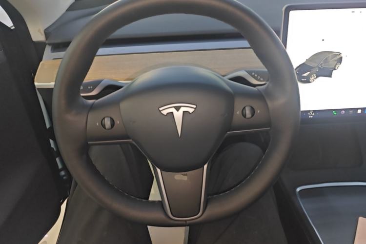 Used Tesla Model Y 2021 Standard Range Rear-Wheel Drive Version Steering Wheel