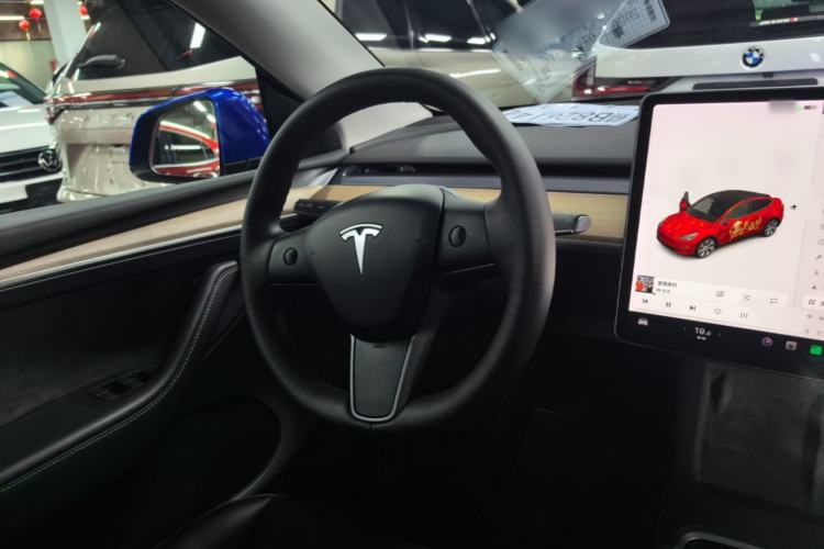 Used Tesla Model Y 2021 Standard Range Rear-Wheel Drive Version Steering Wheel