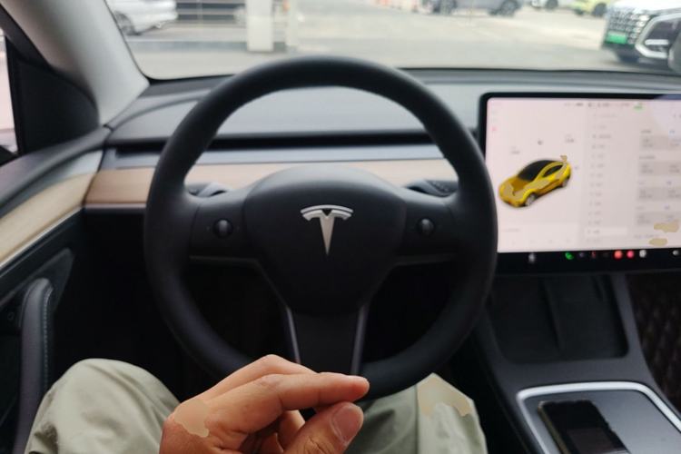 Used Tesla Model Y 2021 Long-Range All-Wheel-Drive Version 3D7 Steering Wheel