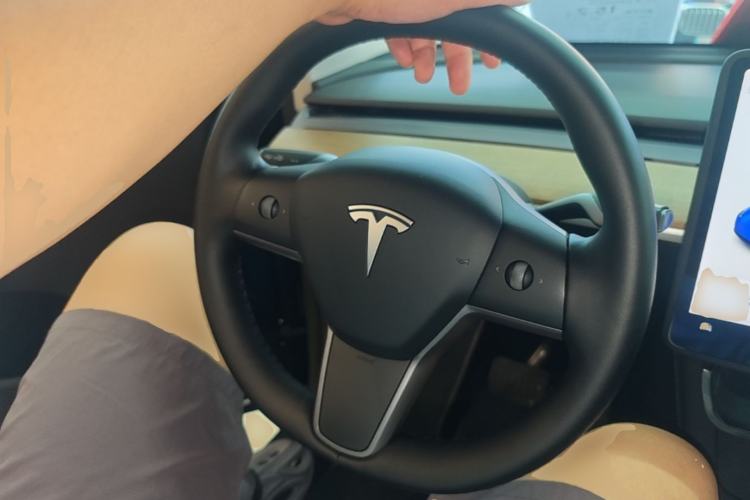 Used Tesla Model Y 2021 Long-Range All-Wheel-Drive Version Steering Wheel