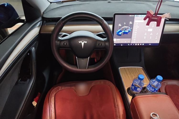 Used Tesla Model Y 2021 Standard Range Rear-Wheel Drive Version Steering Wheel