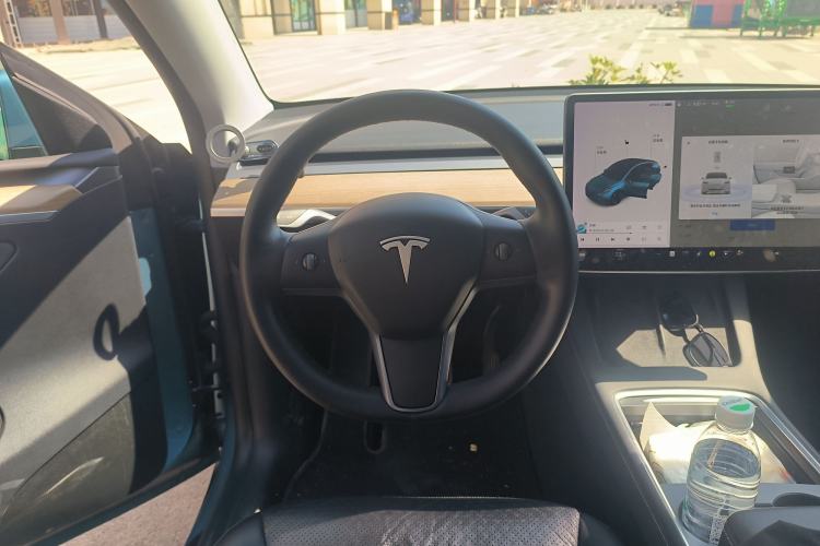 Used Tesla Model Y 2021 Standard Range Rear-Wheel Drive Version Steering Wheel