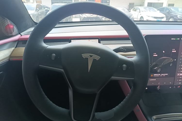 Used Tesla Model Y 2021 Standard Range Rear-Wheel Drive Version Steering Wheel