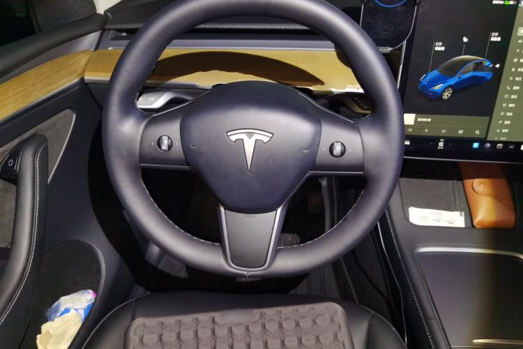Used Tesla Model Y 2021 Standard Range Rear-Wheel Drive Version Steering Wheel