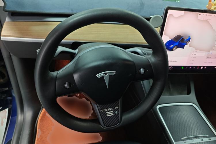 Used Tesla Model Y 2021 Standard Range Rear-Wheel Drive Version Steering Wheel