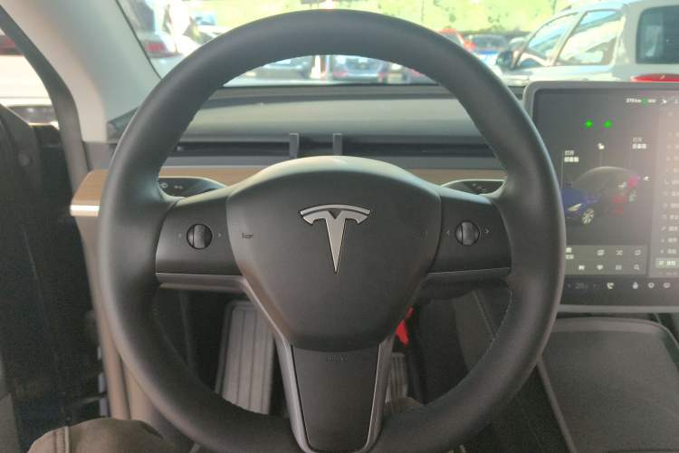 Used Tesla Model Y 2021 Standard Range Rear-Wheel Drive Version Steering Wheel