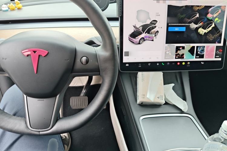 Used Tesla Model Y 2021 Long-Range All-Wheel-Drive Version 3D7 Center Console