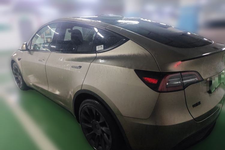 Used Tesla Model Y 2021 Standard Range Rear-Wheel Drive Version Rear Left 45 Deg