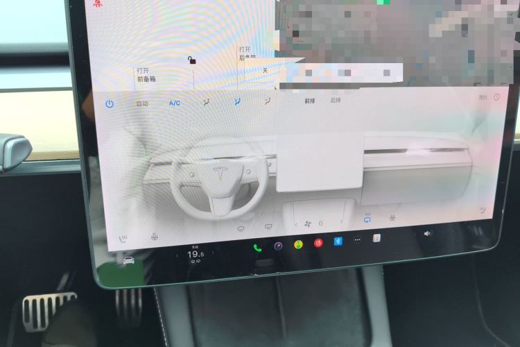 Used Tesla Model Y 2021 Standard Range Rear-Wheel Drive Version Audio And AC Panel