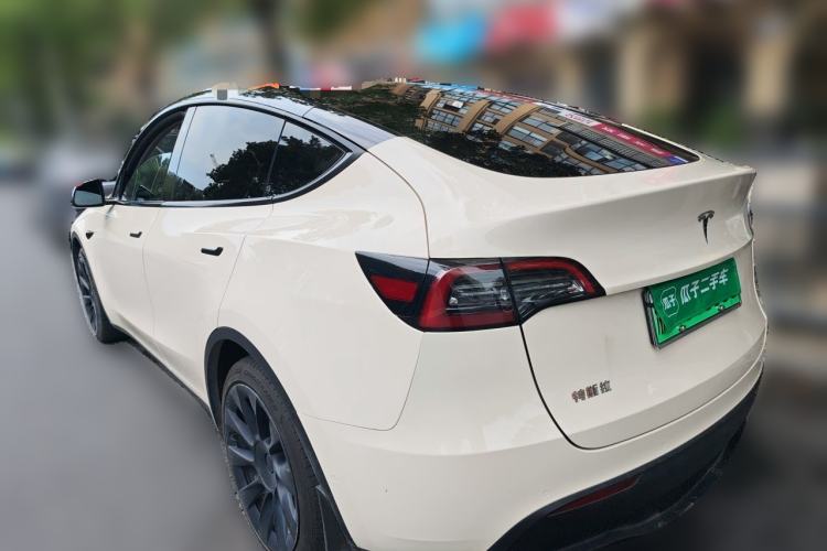 Used Tesla Model Y 2021 Standard Range Rear-Wheel Drive Version Rear Left 45 Deg