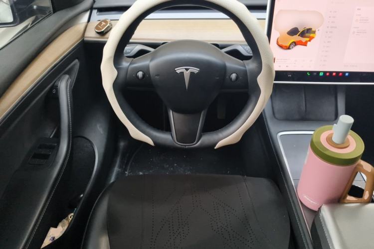 Used Tesla Model Y 2021 Standard Range Rear-Wheel Drive Version Steering Wheel