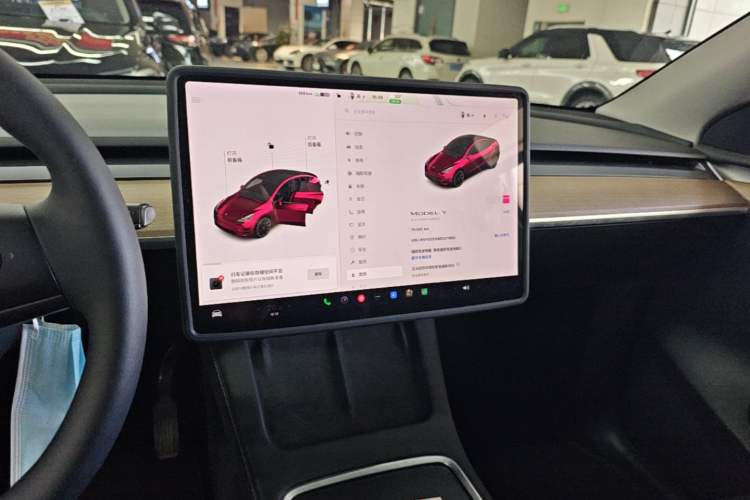 Used Tesla Model Y 2021 Standard Range Rear-Wheel Drive Version Audio And AC Panel