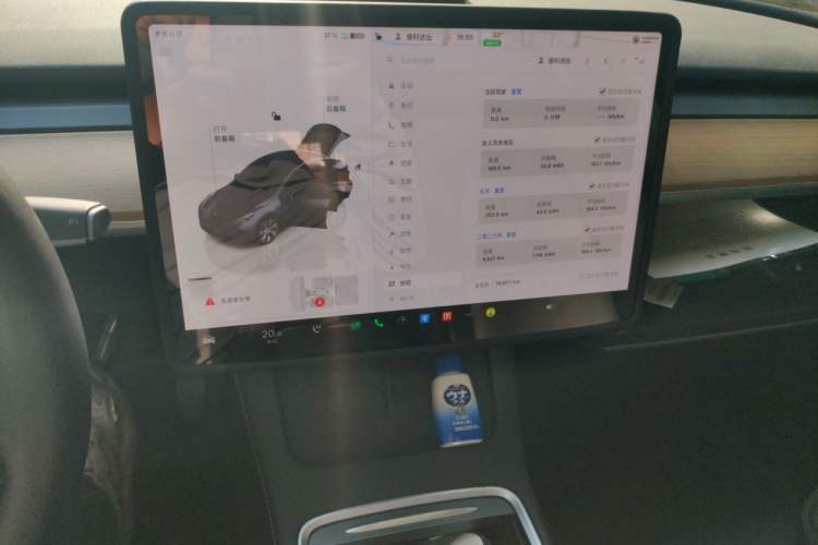 Used Tesla Model Y 2021 Revised Version 2 Long-Range All-Wheel-Drive Edition Audio And AC Panel