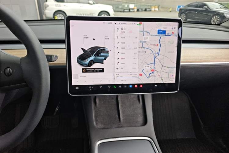 Used Tesla Model Y 2021 Standard Range Rear-Wheel Drive Version Audio And AC Panel