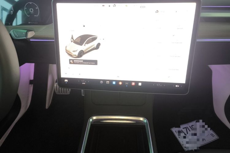 Used Tesla Model Y 2021 Performance High-Performance All-Wheel-Drive Version Audio And AC Panel