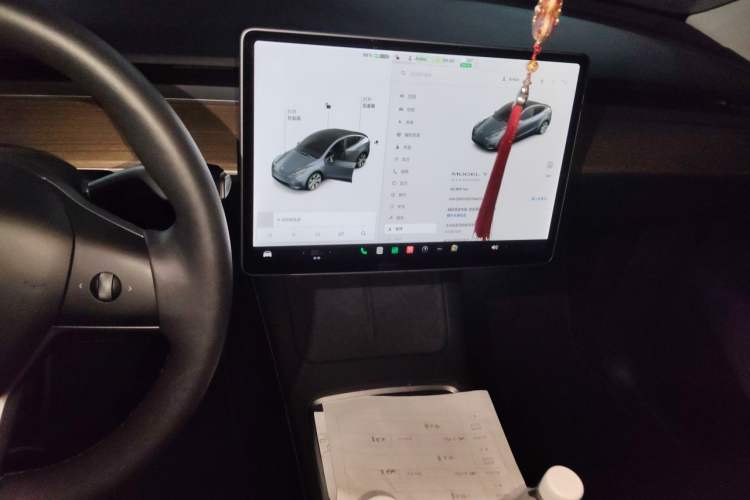Used Tesla Model Y 2021 Standard Range Rear-Wheel Drive Version Audio And AC Panel