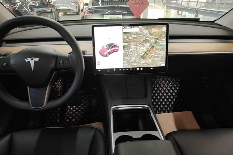 Used Tesla Model Y 2021 Standard Range Rear-Wheel Drive Version Audio And AC Panel