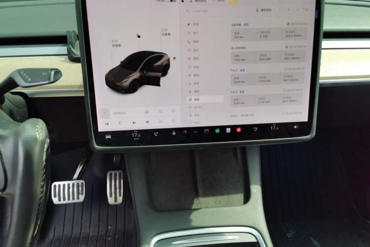Used Tesla Model Y 2021 Standard Range Rear-Wheel Drive Version Audio And AC Panel