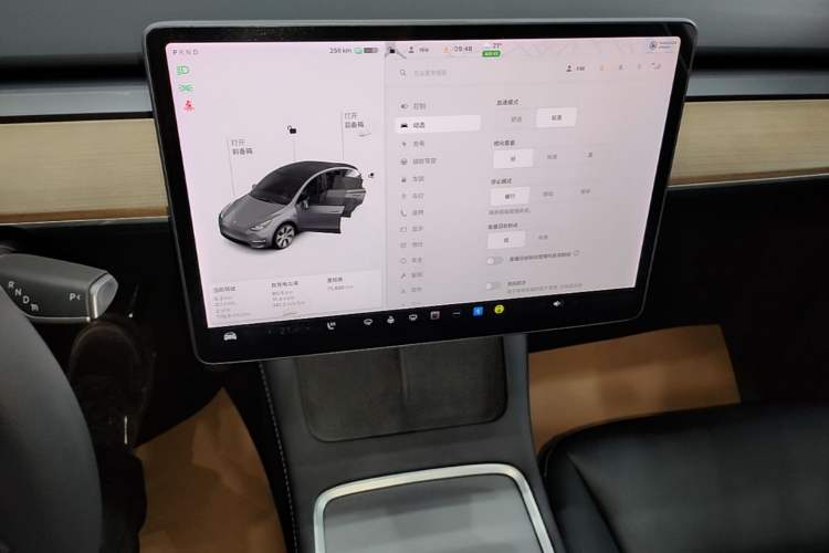 Used Tesla Model Y 2021 Standard Range Rear-Wheel Drive Version Audio And AC Panel