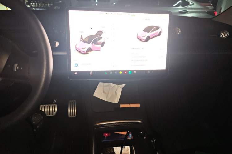 Used Tesla Model Y 2021 Performance High-Performance All-Wheel-Drive Version Audio And AC Panel