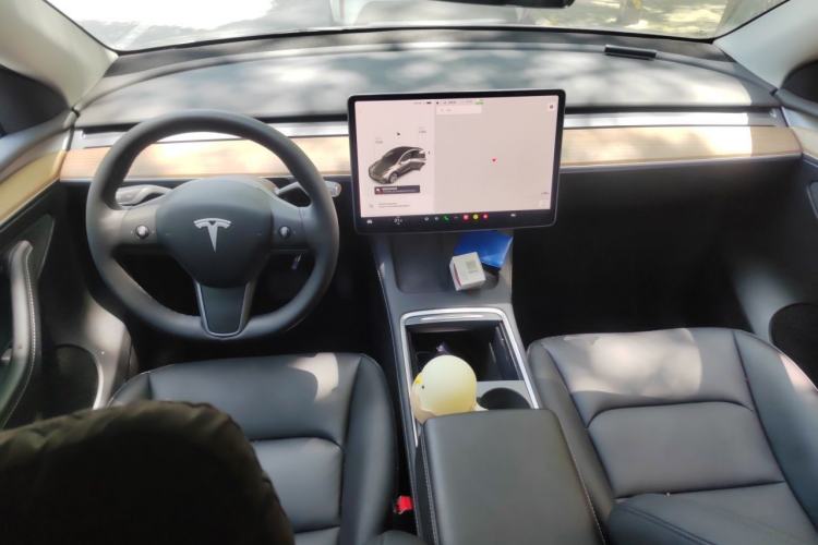 Used Tesla Model Y 2021 Standard Range Rear-Wheel Drive Version Center Console