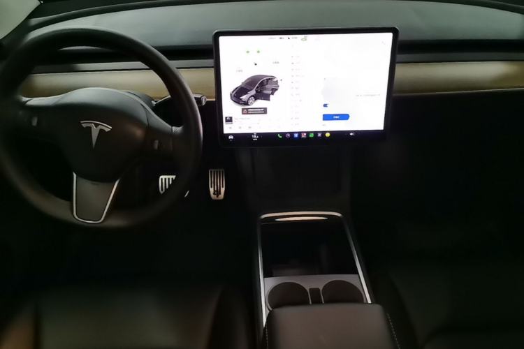 Used Tesla Model Y 2021 Standard Range Rear-Wheel Drive Version Center Console