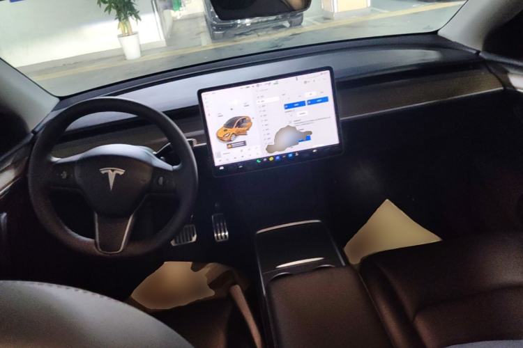 Used Tesla Model Y 2021 Standard Range Rear-Wheel Drive Version Center Console