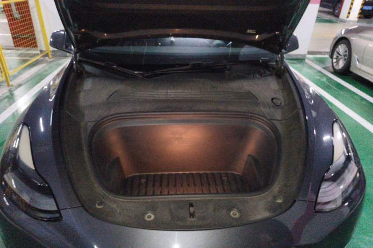 Used Tesla Model Y 2021 Long-Range All-Wheel-Drive Version 3D7 Engine Bay