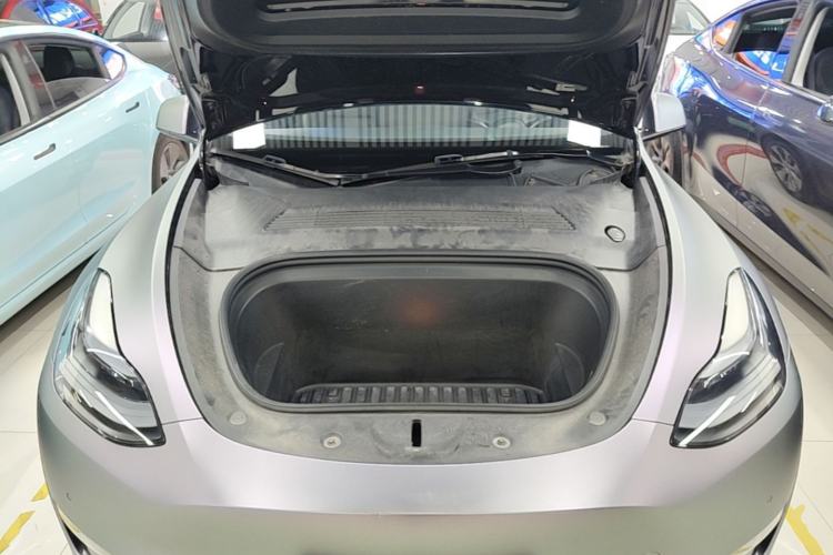 Used Tesla Model Y 2021 Long-Range All-Wheel-Drive Version 3D7 Engine Bay