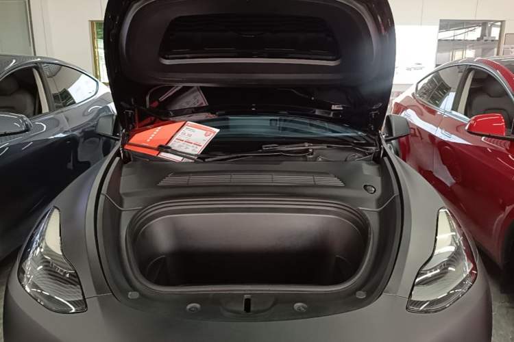 Used Tesla Model Y 2021 Long-Range All-Wheel-Drive Version 3D7 Engine Bay