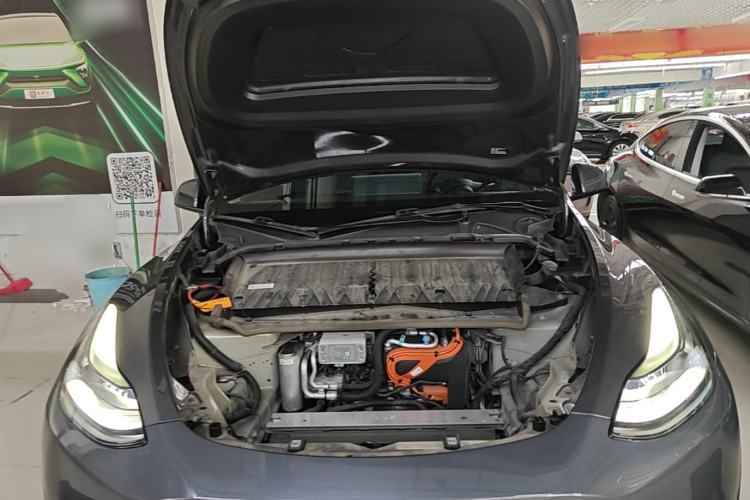 Used Tesla Model Y 2021 Long-Range All-Wheel-Drive Version 3D7 Engine Bay