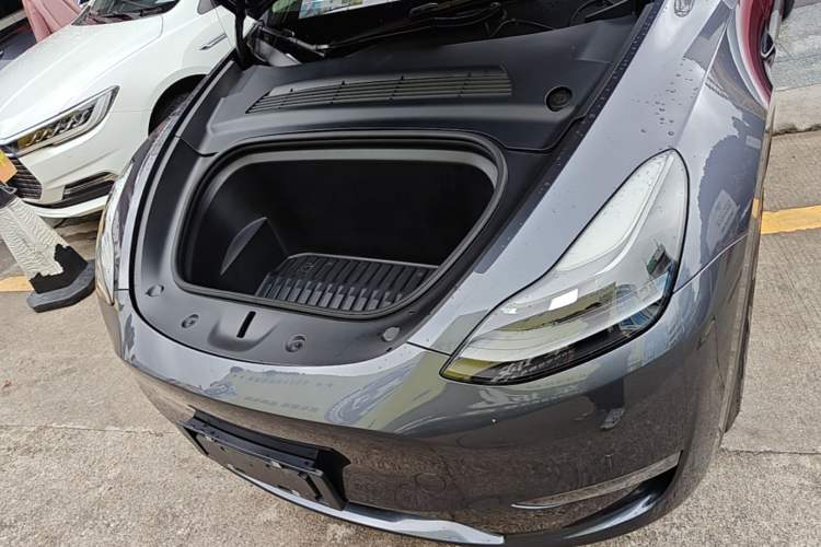 Used Tesla Model Y 2021 Long-Range All-Wheel-Drive Version 3D7 Engine Bay