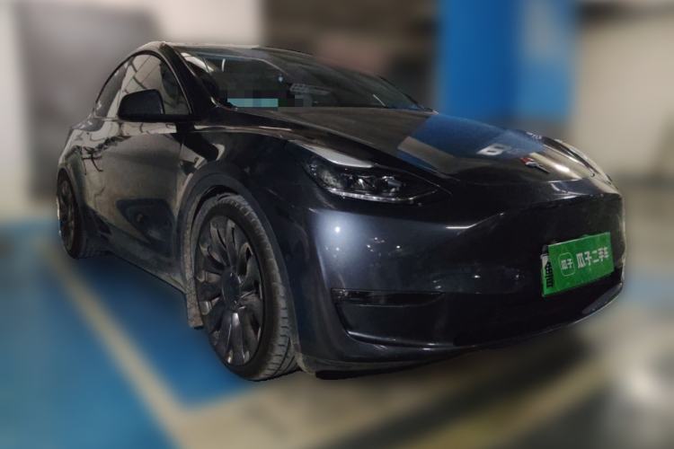 Used Tesla Model Y 2021 Performance High-Performance All-Wheel-Drive Version Front Right 45 Deg
