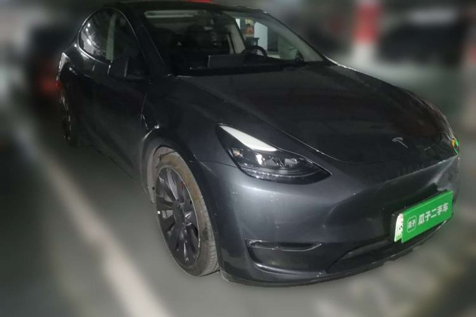 Used Tesla Model Y 2021 Performance High-Performance All-Wheel-Drive Version Front Right 45 Deg