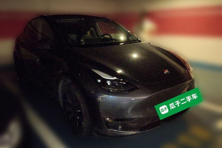 Used Tesla Model Y 2021 Revised Version Long-Range All-Wheel Drive Edition 3D5 Front Right 45 Deg