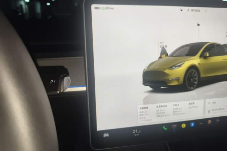 Used Tesla Model Y 2021 Revised Version 2 Long-Range All-Wheel-Drive Edition Gear Lever