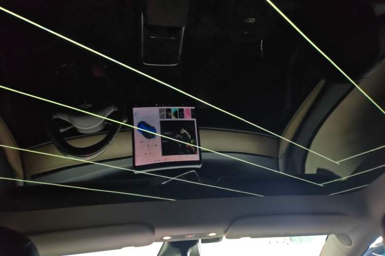 Used Tesla Model Y 2021 Long-Range All-Wheel-Drive Version 3D7 Headliner