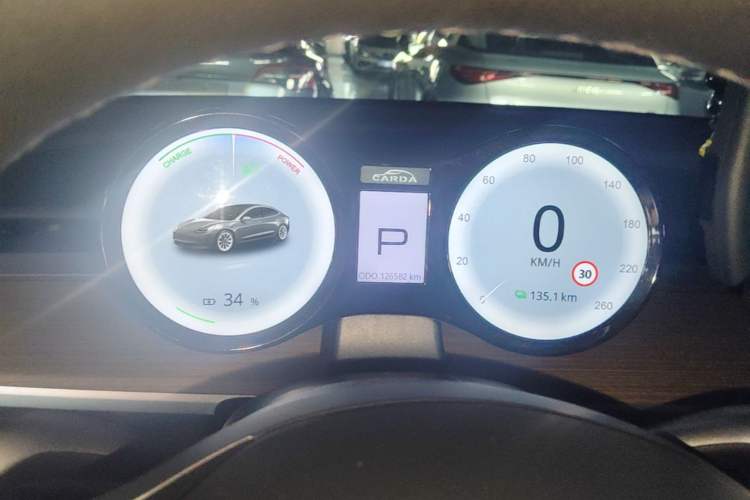 Used Tesla Model Y 2021 Standard Range Rear-Wheel Drive Version Instrument Cluster