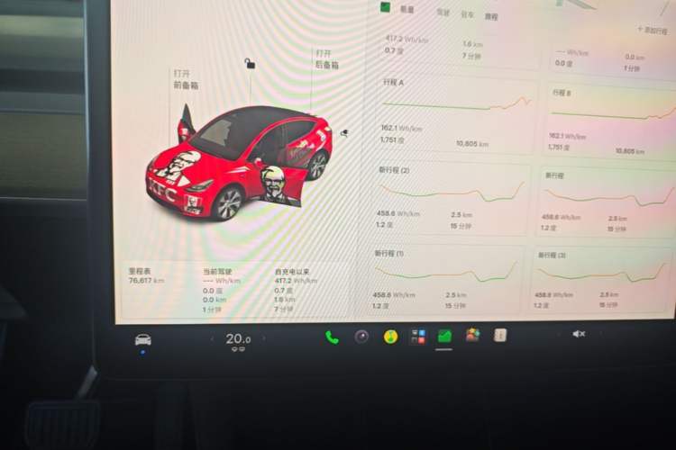Used Tesla Model Y 2021 Long-Range All-Wheel-Drive Version Instrument Cluster