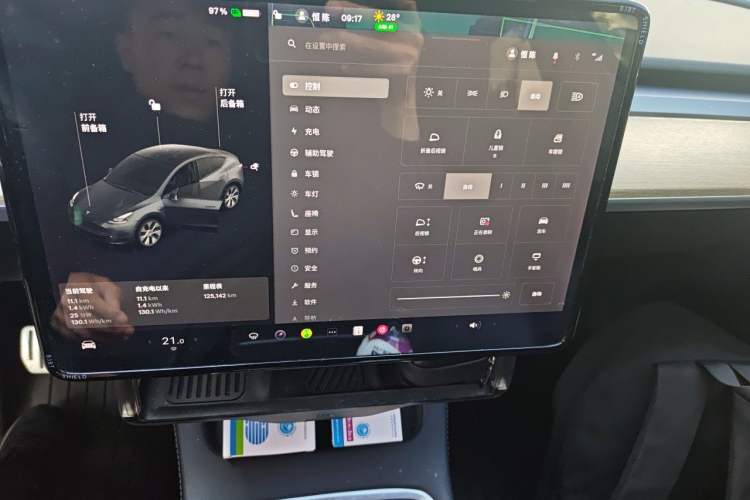 Used Tesla Model Y 2021 Standard Range Rear-Wheel Drive Version Instrument Cluster