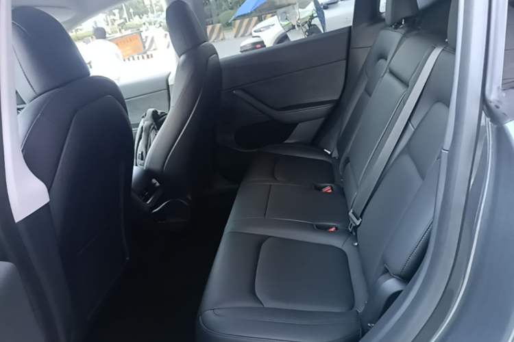Used Tesla Model Y 2021 Long-Range All-Wheel-Drive Version 3D7 Left Rear Seat